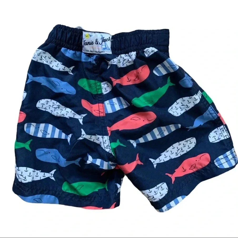 Janie and Jack swim trunks 12 to 18 months